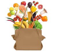 Generico Sacs d'épicerie réutilisables - Sac fourre-tout | Pliable pour le salon de pique-nique Outdoor Supermarché Moving Day Camping Fitness Class, Kaki, Fare riferimento alla descrizione
