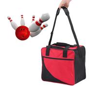 Genérico Sacs pour boules de bowling en tissu Oxford avec sangle d'épaule - Sac à main avec support pour boules et espace spacieux pour chaussures