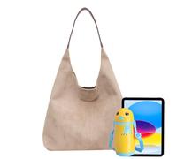 Generico Sacs pour femmes, sac à main avec effet mat vintage | grand sac à bandoulière | pour hiver automne travail shopping voyage université réunion fête femmes filles dames maman, Blanc,