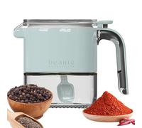 Generico Salt Distributeur - Seasoning Containers | gousses Bottles, Salts and Pepper Grinder Spicce Jar Multifunctional Salt Storage Containers for Camping Apartment BBQ Backyard Restaurant Kitchen