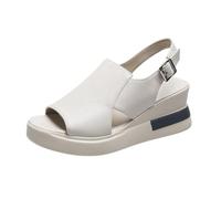 Generico Sandales compensées pour femme, sandales compensées pour femme, sandales d'été, chaussures d'été, sandales antidérapantes pour fête, travail, voyage, shopping, rendez-vous, vêtements