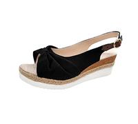 Generico Sandales D'été Femmes Confortables Respirant Sandales Compensées Antidérapantes Élégantes Bout Ouvert Chaussures D'été Léger Mode Sandale De Mer Soutien Arc Souple Plage Sandale De Marche