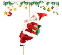 Generico Santa Claus Musical Corde | Alimenté Par Batterie Décoration | Décoration Porte De Noël | pour Collectionneurs Propriétaires de Maison Hôtel Bureau Seuil Entrée Photos Saisonnières