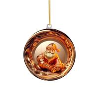 Generico Santa Ornaments - Christmas Tree Decor | Decor | Christmas Decorations | Tree Pendants | Pendentif Santa Tree Ornament | 2D Christmas Tree Pendants for Holiday Front Door, Home, & Wall
