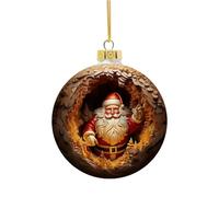 Generico Santa Ornaments - Christmas Tree Decor | Decor | Christmas Decorations | Tree Pendants | Pendentif Santa Tree Ornament | 2D Christmas Tree Pendants for Holiday Front Door, Home, & Wall