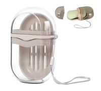 Genérico Savon transparent : drainage durable, plateau pour évier de salle de bain, couvercle imperméable | cuisine, comptoir, salle de lavage, chambre universitaire de sport, sac à dos Valise V