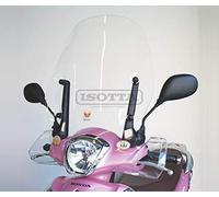 Generico SC4500 Pare-brise Noir Acrylique Moderne pour Scooter Honda SH 125 (2013) Fixation Boulon ou vissé