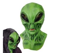 Generico Scary Face Cover - Creepy Green Monsterr mmask, Lightweight Fancy Dress Accessory, Themed Event Decoration, Full Head Costume Piece | Suitable For Masquerade, Theatre Show, Festival, Adults