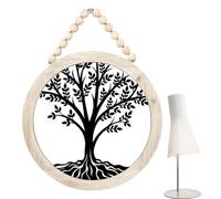 Generico Schwarze Eisen-Lebensbaum-Wanddekoration, Life Tree Ornament Home Esszimmer Ausgehöhlt Wohnzimmer Schlafzimmer Schilder | Schmiedeeiserner Lebensbaum -