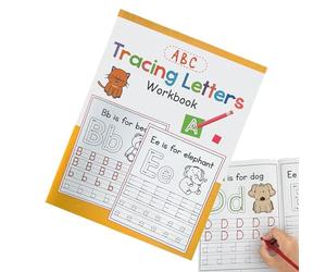 Generico Scr Cahier de lettres A4 pour , alphabet anglais, pour de 3 à 6 ans, carnet d'écriture à la main pour l'école maternelle et l'école maternelle avec activités guidées par SCR