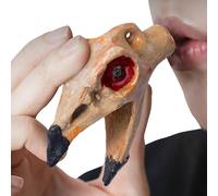 Generico Screaming Whistle - Clay 8,4 x 3,4 x 5 cm | Horror Crow Skull Pendant Noise Maker | Small Loud Whistle Toy for Escape Room Games Halloween Parties And Spooky Fun Use