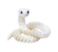 Genérico Serpent articulé Figurine articulée d'animaux en 3D | Serpent réaliste pour blagues et frayeurs - Décoration pour bureau, bibliothèque, table, voiture, chambre ou bibliothèque