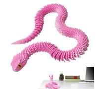 Genérico Serpent articulé | Figurines d'animaux avec articulations flexibles - Décoration à collectionner pour bureau d'animaux pour enfants et adultes
