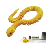 Genérico Serpent articulé Jouet Fidget | Figurines d'animaux avec articulations flexibles - Décoration pour blagues, bureau, table, étagère, voiture et espaces intérieurs