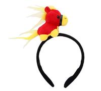 Genérico Serre-tête de cheval en peluche pour représentations, fêtes à thème, activités de festival et enregistrement de vidéos