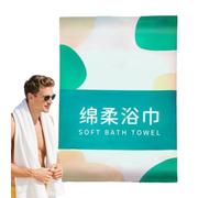 Genérico Serviette de bain de voyage, grande taille, épaisseur augmentée, emballage individuel, gym, yoga, camping, natation