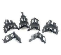 Genérico Set de 6 ruines gothiques pour Wargames, scénographie Wargames et miniatures 28 mm, bâtiments de 1 à 3 étages, style Grimdark