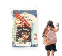 Genérico Set de matériel d'écriture pour, cahier scolaire de Noël avec stylo | Porte-clés de Père Noël | Pour école à la maison, salle de classe, étude, prendre des notes écriture