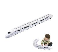 Genérico Set de train modèle éducatif avec lumières et sons | Jouet de raccordement pour anniversaire, Pâques, maison, salon, jardin, école, intérieur et extérieur