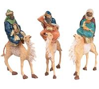 Generico Set Trois Rois Mages en Chameau Série 10 cm
