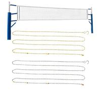Generico Setter pour filet de volley-ball - chaîne professionnelle de 2,5 m de hauteur, lot de 2 pour l'aménagement du terrain | outil de mesure pour le réglage du terrain, l'entraînement à l'a