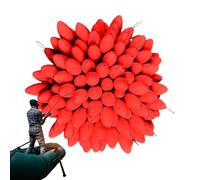 Generico Seven-Star Fishing Float - Oval Segmented Bobber Set, High-Visibility Glowing Float Balls, 100 x Space Beans, Night Fishing Equipment | for Outdoor