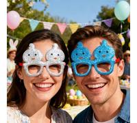 Generico Shiny Easter Glasses, Bunny Ears Frames, Party Accessory with Fun Design, Costume Eyewear, Holiday Decoration with Vibrant Style, Celebration Props for Women Kids Festival Event