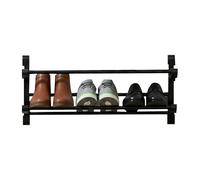 Genérico Shoe Rack Wall - Porte-chaussures pliable | 2-Tier Space Saving Organizer, For Sneaker Hallway Wardrobe Bathroom Dorm