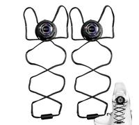 Generico Shoes Laces No Tie - Automatic Lock Rotating Buckle String, Auto Buckle Shoe Laces, Shaped Shoe Buckles, Notie shoelaces for Men Women Adults Travel Home School Sports Camping Hiking