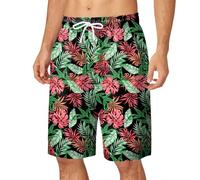 Generico Short de Bain pour Homme à Séchage Rapide pour la Plage Costumes de Piscine Sportifs pour l'été Short de Bain pour la Piscine Vacances Pantalon de Plage avec Poches Élastique pour Homme, AG