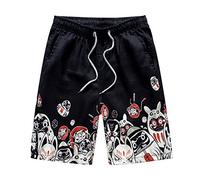 Generico Short de Mer Homme de Surf Bermuda Shorts de Bain d'Été de Sport de Natation Maillots de Piscine Doublure en Maille Grande Taille Shorts Homme avec Poches Vacances Pantalon de Plage, Noir