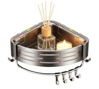 Generico Shower Corner Shelf, Bathroom Corner Shelf Wall Organizer, No Drill Wall Mount Storage For Kitchen Apartment Hotel Home Decor Soap Shampooing Body Wash Scrubber Sponge