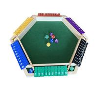 Genérico Shut The Box Jeu de dés en bois avec étui en acrylique | Jeu éducatif de mathématiques pour et adultes | Idéal pour soirées de jeux en famille, voyages, fêtes et salles de classe