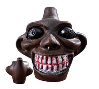 Generico Sifflet de la mort - Ocãrina Demon en résine | Sifflet | Du Dieu du en forme de crâne, grands yeux, sourire rugissant, son authentique et puissant, jouet spirituel pour colle