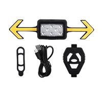Generico Signaux de sans fil pour vélo rechargeables et étanches, avec télécommande d'avertissement avec chapeau dur, rechargeables par USB avec batterie de 300 mAh pour cyclisme