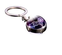 Generico Signe du zodiaque Scorpion Couleur Argent Double Face Lumineux Horoscope Magie Astri Constellation Gadget Accessoires Idée Cadeau Homme Femme Enfant