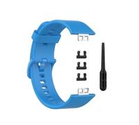 Genérico Silicone Band For Watch FIT Strap Smartwatch Watchband Accessories Replacement Sport Wrist Bracelet With Tool Watch Strap(7 sky blue)
