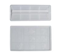 Generico Silicone DIY -da - pour la coulée en résine - formes de coulée de bouclier de lavage à la main, chinois et anglais, instructions à sept niveaux pour la méthode de lavage des mains