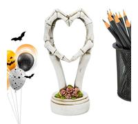 Genérico Skelett Herz Hände Statue | Liebe Ornament Handgeste Figur | Harz Skulptur Dekoration Für Hochzeit Büro Wohnzimmer Küche Tisch Tresen Für Paare Und Freunde