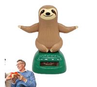 Genérico Sloth Solar Bobble - de Tableau de Bord Automatique - Swing Sloth, Jouet à la Main Automatique pour, Table, Voiture, Tableau de Bord Environ 10 x 8 x 5 cm