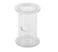 Genérico Slow Feeder Reptile Bowl - Rolling Cylinder Foraging Toy, Clear Feeding Dish for Bearded Dragon Gecko Lizard Parrot Chameleon Cockatiel Bird Small Animal Enrichment Tool