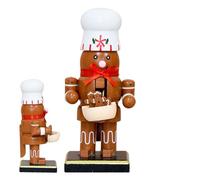 Generico Small Christmas Nutcracker, Sculpture Table Centerpieces For Kids, Wooden Nutcracker Statues Christmas Decor, Party Bedroom Living Room Shelf Mantel Cabinet Dining Room