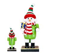 Generico Small Christmas Nutcracker, Sculpture Table Centerpieces For Kids, Wooden Nutcracker Statues Christmas Decor, Party Bedroom Living Room Shelf Mantel Cabinet Dining Room