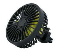 Genérico Small Fan, 3-Speed Strong Wind Car Cooling, Electric Air Circulator, Compact and Efficient USB Powered 5V for Hot Days, Home and Outdoor Use, ABS Black Color
