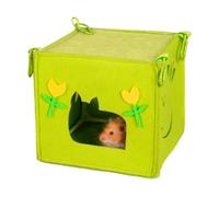 Generico Small Pet Hammock, Hamster Bed Hide, Hamster Cage, Comfortable Hamster Bed with Cute Nest Design, 7,48 x 6,69 Inches Hamster House Hammock for Small Animaux and For Sleeping