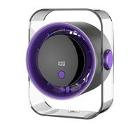 Generico Small Portable Desktop Fan - USB Rechargeable Personal, 100 Wind Speed, 360° Réglable LED, Quiet Cooling FanWith Silent | Circulation de l'air pour la maison de bureau Travel Dorm