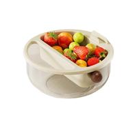 Generico Snack Tray - ABS Material, Large 23,3 x 12,1 cm, Removable Compartments | Storage Bowl, Fruit Plate With Handles For Picnic, Camping, Outdoor, Food Prep, Kitchen, Home Use