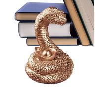 Genérico Snake Figurine Ornement - Sculpture Lucky en résine durable, collection Mini Snake Statue with Detailed Craftsmanship, Desktop Decoration for New Year Festival, Tabletop Art Decor,