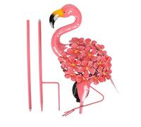 Genérico Solaire de Jardin extérieur - Piquet Flamant Rose avec Solaire | Décoratifs de Flamants Roses en métal, Ornements d'éclairage de Flamants Roses résistants intempéries