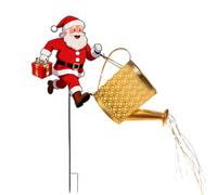Generico Solar Christmas Lights Outdoor | Waterproof Santa Claus Watering Can Garden Decorations For Yard Lawn Pathway Patio Porch Walkway Party Women Mom